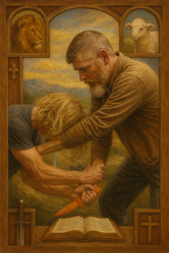 Training photo with symbolic framing using the uploaded photo