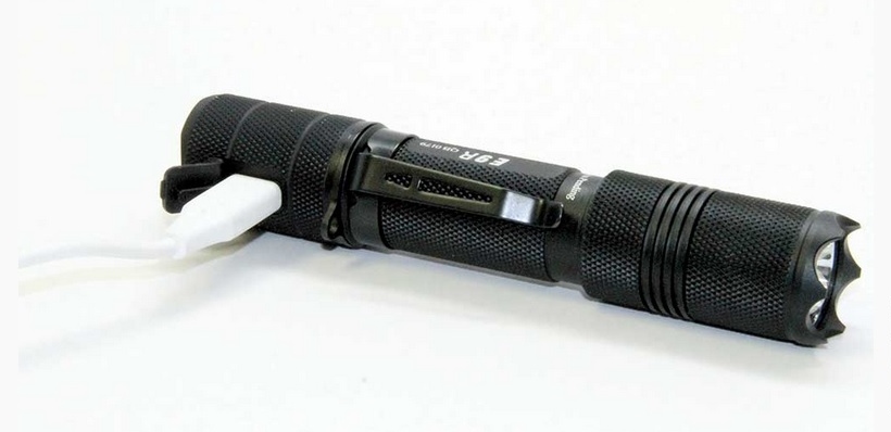 Powertac E9R - 1020 Lumen USB Rechargeable LED Flashlight • Spotter Up