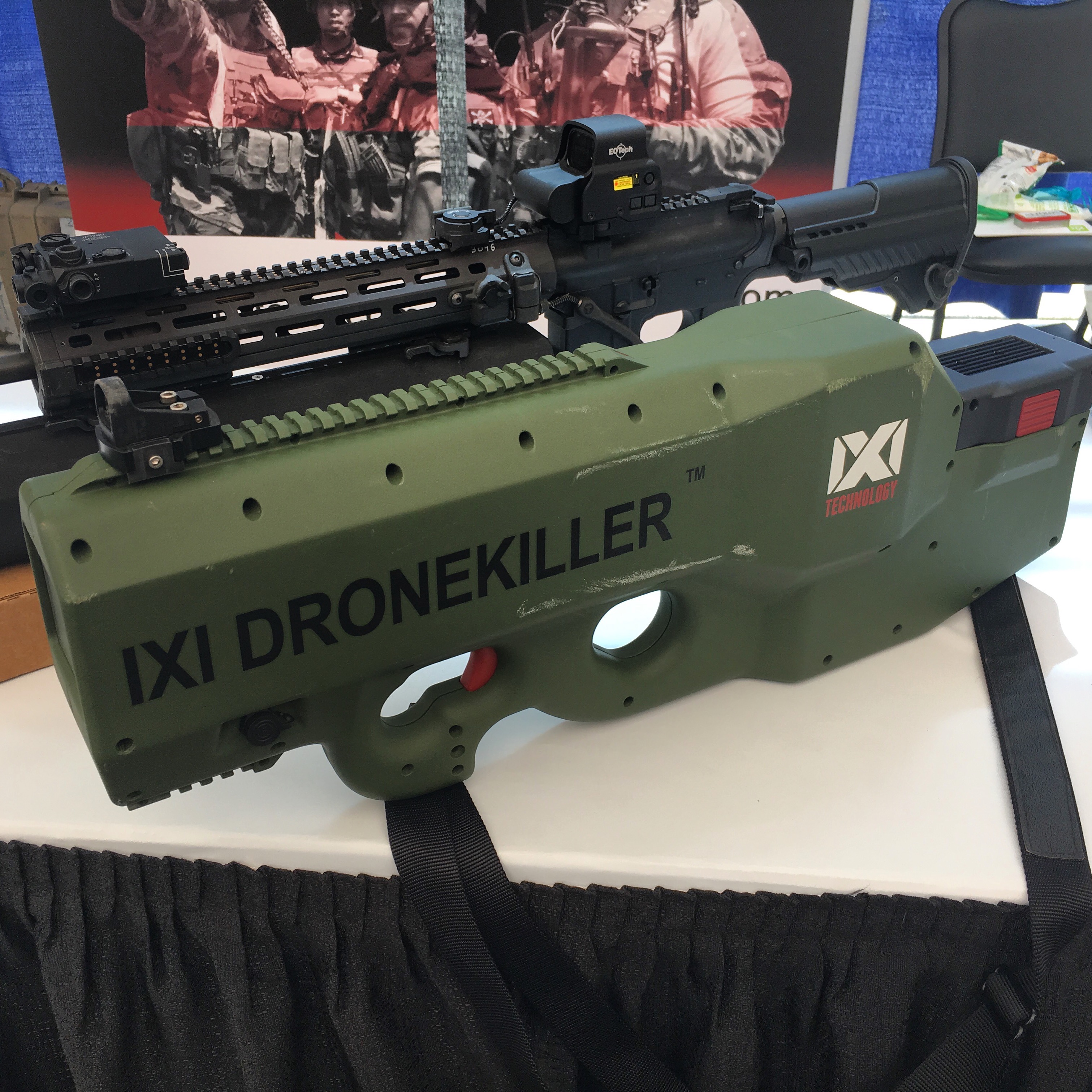 pludselig Gå i stykker Grund The Drone Killer™ by IXI Technology at ADS, Inc. Warrior Expo West •  Spotter Up