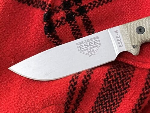 ESEE-4 - S35VN Stainless Steel - Stone Washed Finish - Green
