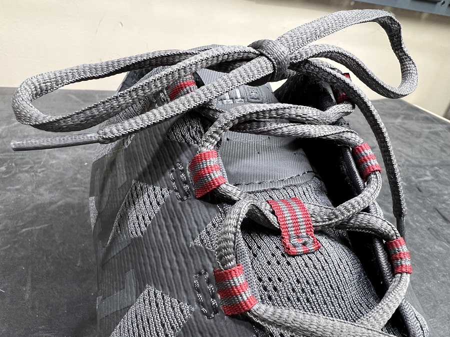 close up of laces
