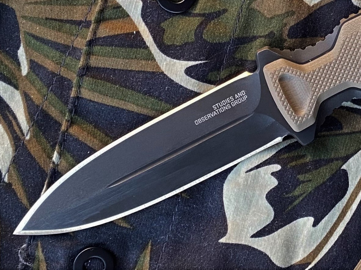 SOG Pentagon FX Covert Fixed Blade Knife • Spotter Up